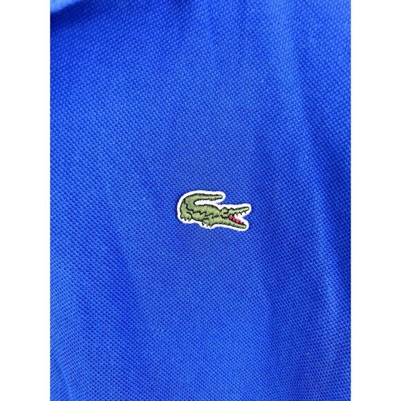 Lacoste Regular Fit Mens 4XL FR 9 Blue Long Sleeve Polo Shirt - Picture 3 of 10